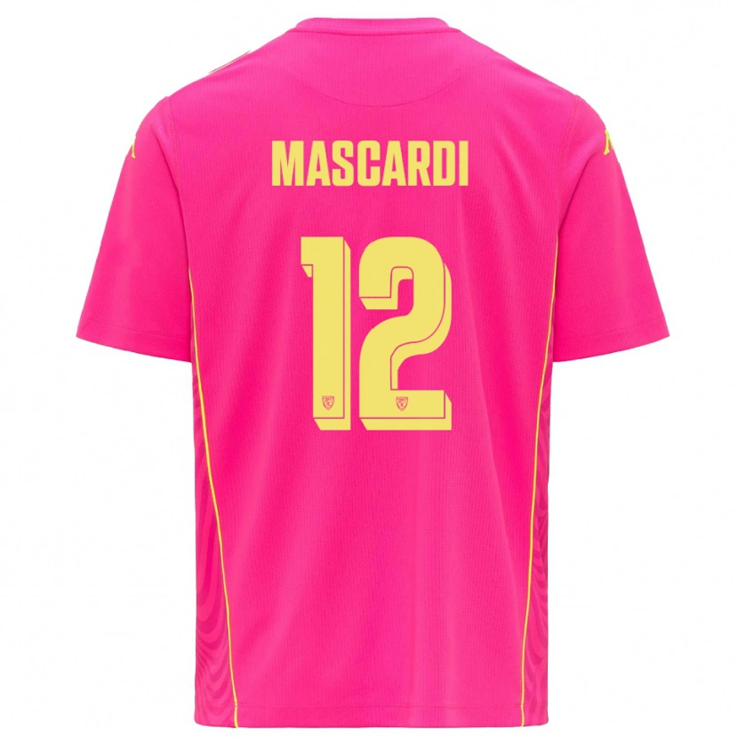 Danxen Mulher Diego Mascardi #12 Rosa Profundo Amarelo Camisola Guarda-Redes 2025/26 Camisa