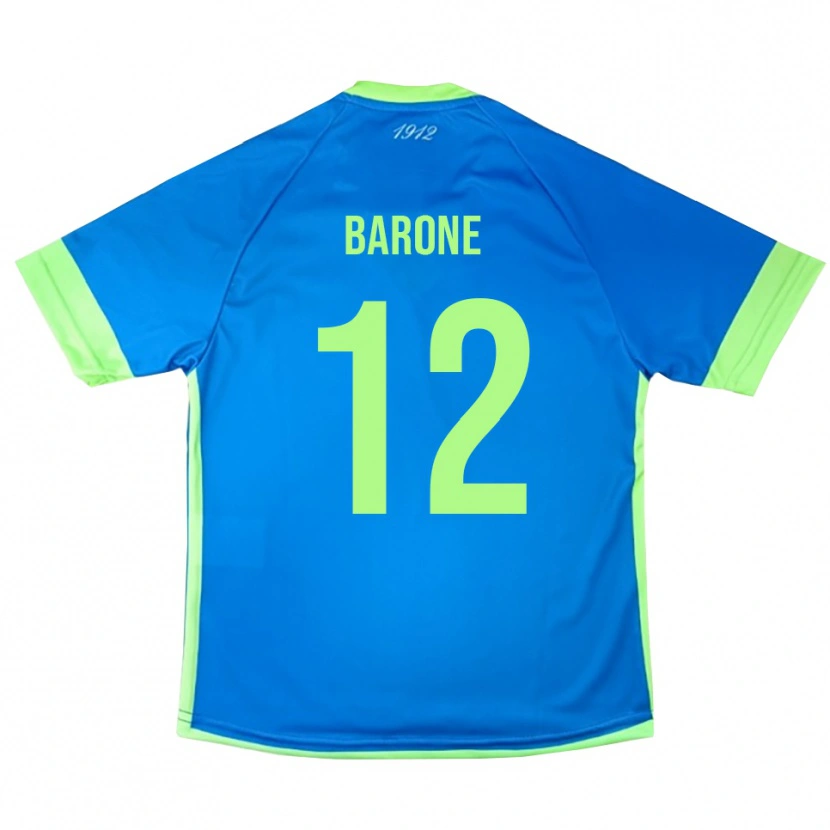 Danxen Mulher Filippo Barone #12 Azul Verde Amarelo Camisola Guarda-Redes 2025/26 Camisa