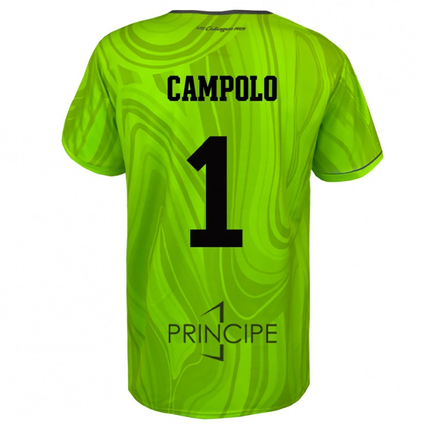 Danxen Mulher Alessandro Campolo #1 Preto Verde Amarelo Camisola Guarda-Redes 2025/26 Camisa