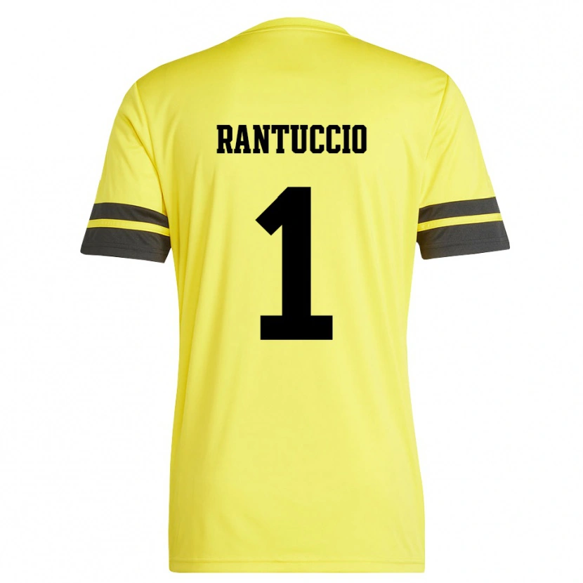 Danxen Mulher Carmelo Rantuccio #1 Amarelo Preto Camisola Guarda-Redes 2025/26 Camisa