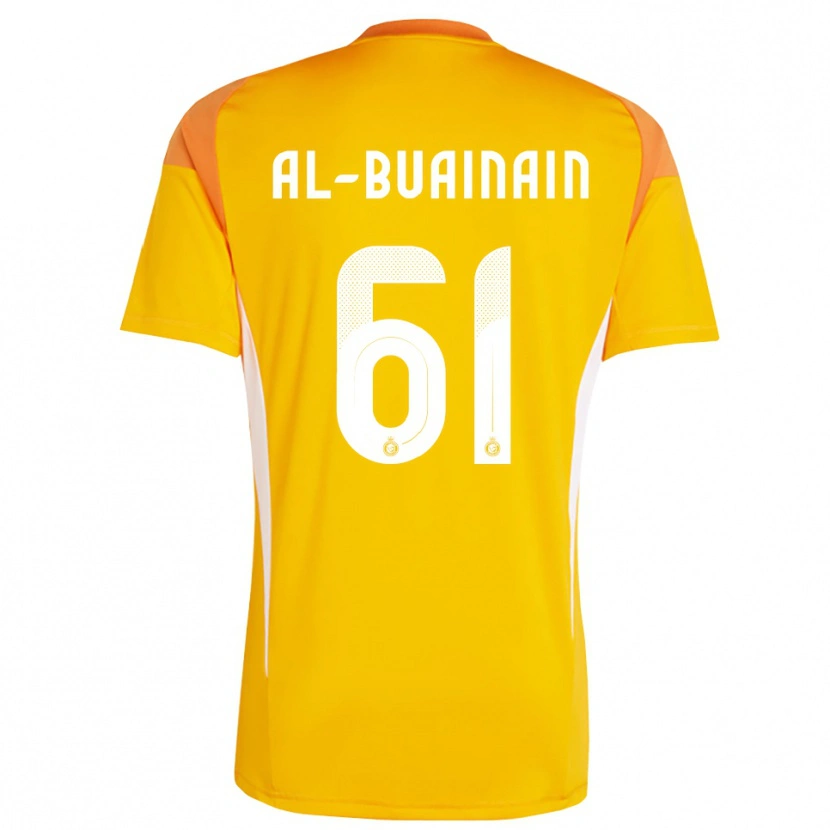 Danxen Mulher Mubarak Al-Buainain #61 Branco Laranja Amarelo Camisola Guarda-Redes 2025/26 Camisa