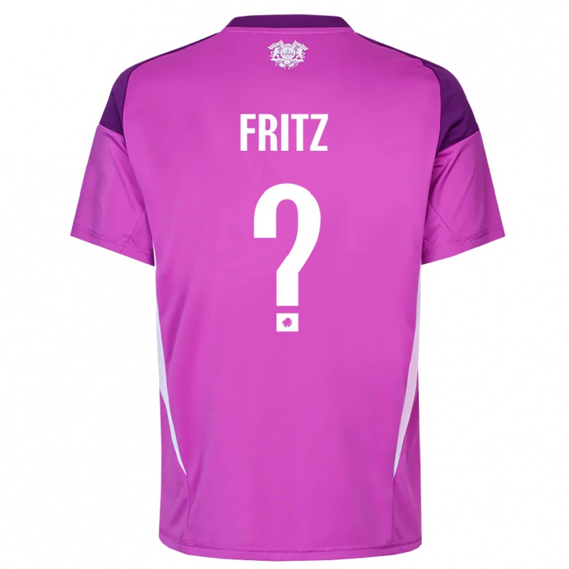 Danxen Mulher Gustav Fritz #0 Branco Lilás Roxo Camisola Guarda-Redes 2025/26 Camisa