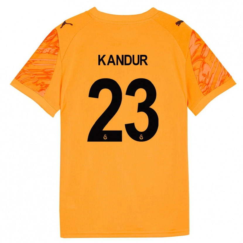 Danxen Mulher Müge Kandur #23 Preto Laranja Escuro Camisola Guarda-Redes 2025/26 Camisa