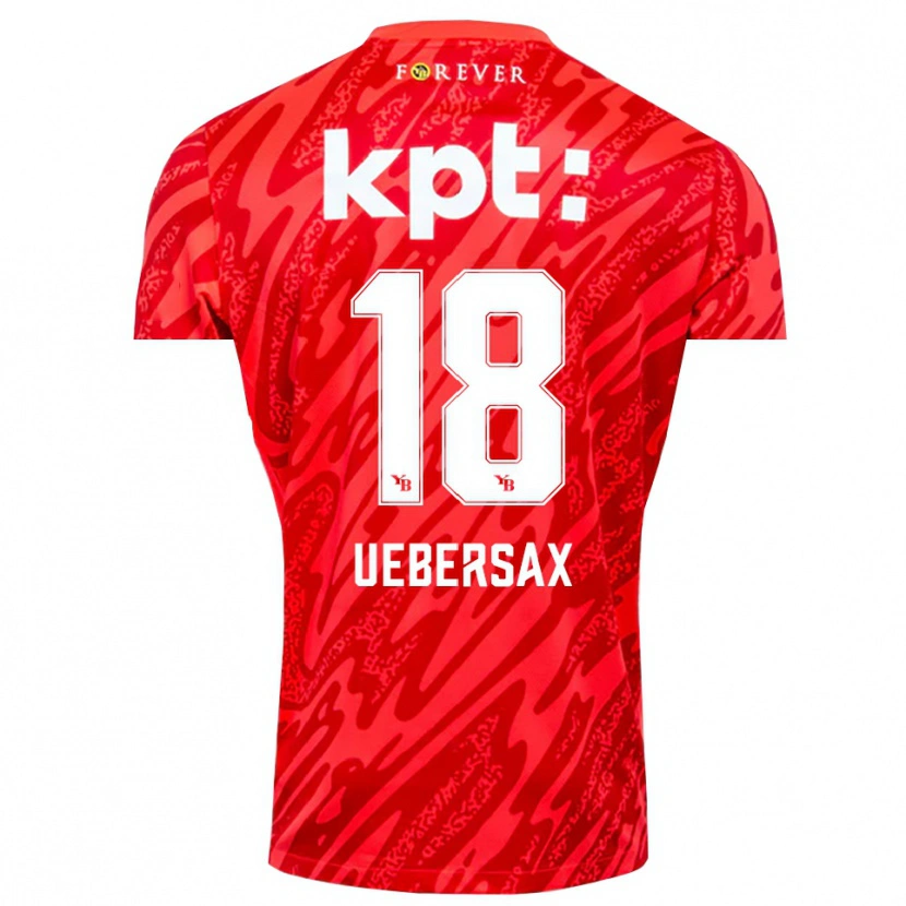 Danxen Mulher Jan Uebersax #18 Branco Vermelho Camisola Guarda-Redes 2025/26 Camisa