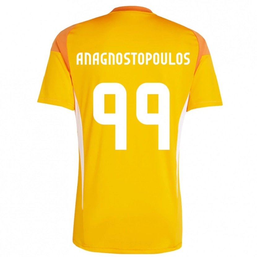 Danxen Mulher Alexandros Anagnostopoulos #99 Laranja Branco Camisola Guarda-Redes 2025/26 Camisa