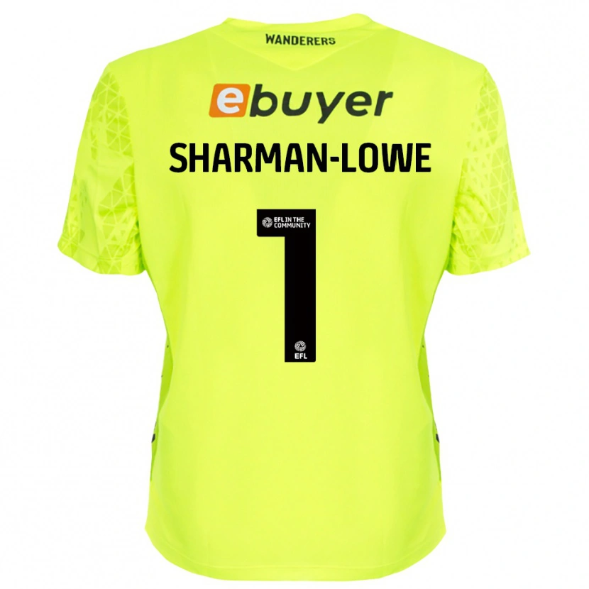 Danxen Mulher Teddy Sharman-Lowe #1 Verde Fluorescente Camisola Guarda-Redes 2025/26 Camisa
