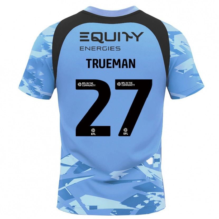 Danxen Mulher Connal Trueman #27 Preto Azul Claro Camisola Guarda-Redes 2025/26 Camisa
