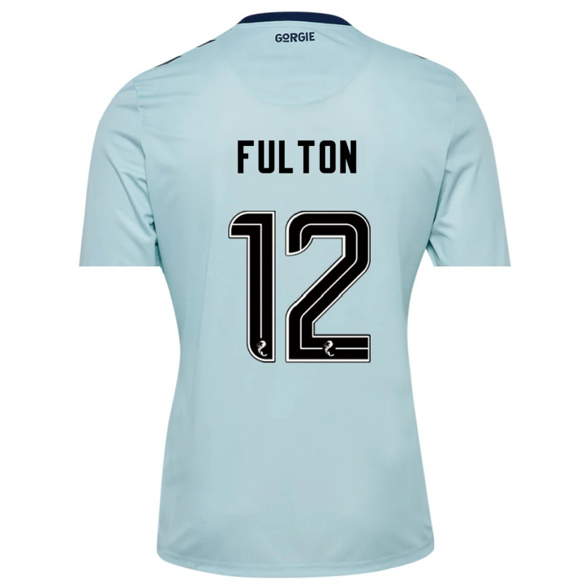 Danxen Mulher Ryan Fulton #12 Preto Azul Claro Camisola Guarda-Redes 2025/26 Camisa