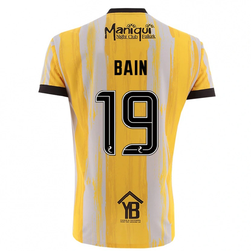 Danxen Mulher Scott Bain #19 Preto Amarelo Camisola Guarda-Redes 2025/26 Camisa