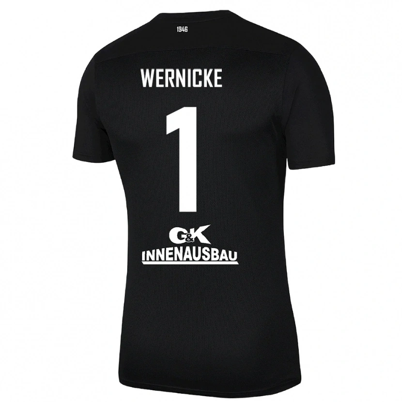 Danxen Mulher Samuli Wernicke #1 Preto Branco Camisola Guarda-Redes 2025/26 Camisa