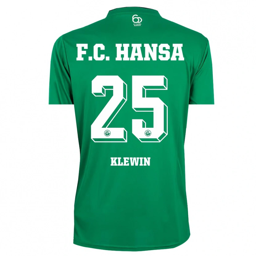 Danxen Mulher Philipp Klewin #25 Verde Escuro Branco Camisola Guarda-Redes 2025/26 Camisa