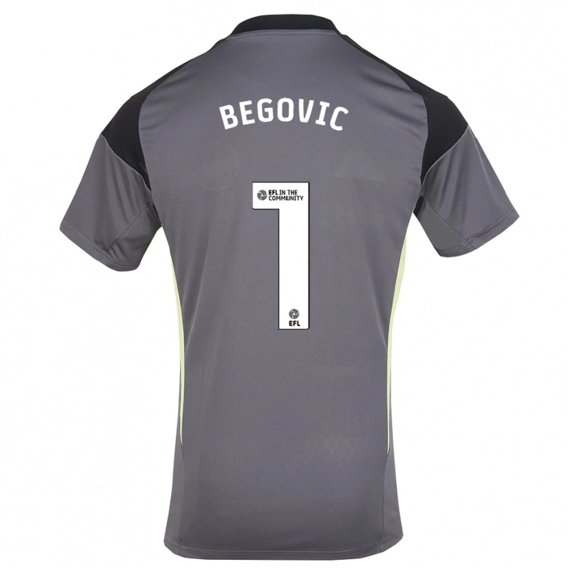 Danxen Mulher Asmir Begovic #1 Branco Cinza Camisola Guarda-Redes 2025/26 Camisa