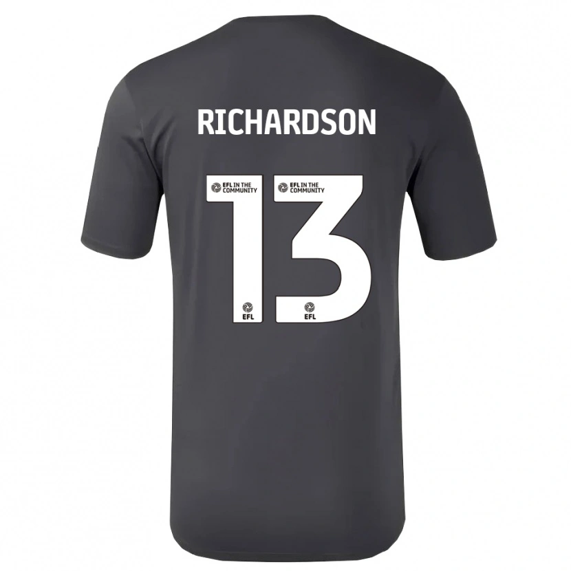 Danxen Mulher Joseph Richardson #13 Branco Preto Camisola Guarda-Redes 2025/26 Camisa