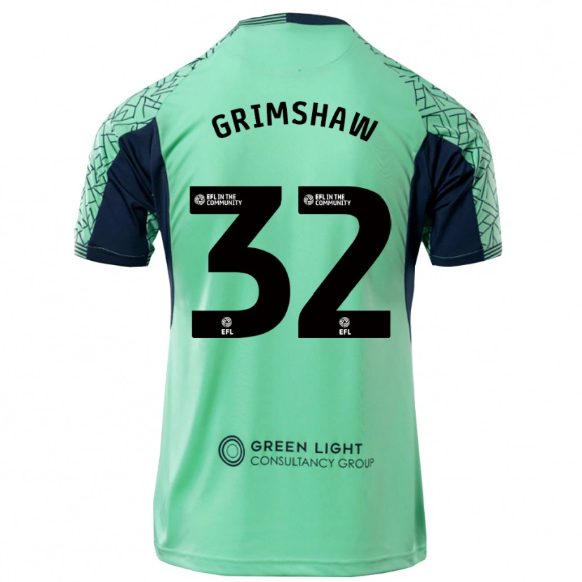 Danxen Mulher Daniel Grimshaw #32 Preto Ciano Camisola Guarda-Redes 2025/26 Camisa