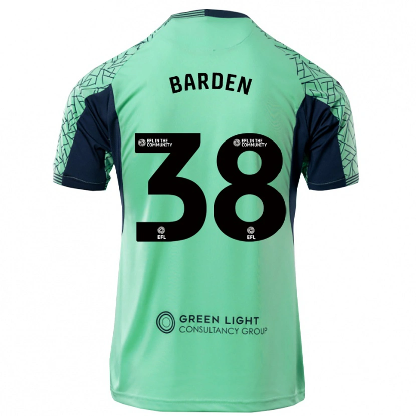 Danxen Mulher Daniel Barden #38 Preto Ciano Camisola Guarda-Redes 2025/26 Camisa