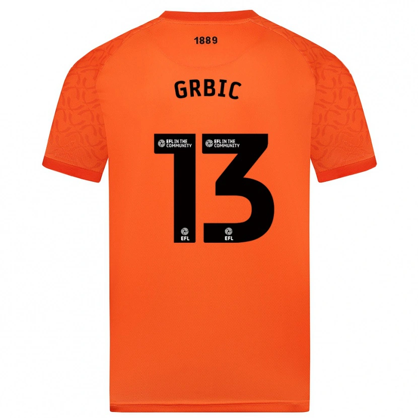 Danxen Mulher Ivo Grbic #13 Preto Laranja Camisola Guarda-Redes 2025/26 Camisa