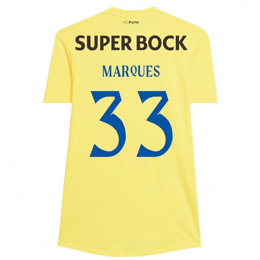 Danxen Mulher Bárbara Marques #33 Amarelo Claro Preto Camisola Guarda-Redes 2025/26 Camisa