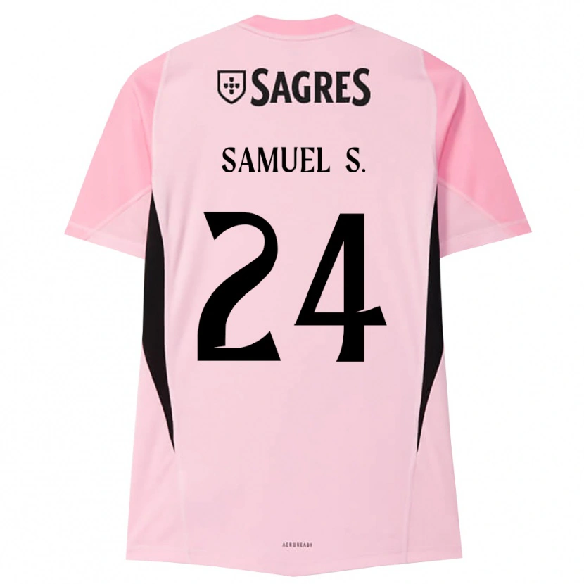 Danxen Mulher Samuel Soares #24 Rosa Preto Camisola Guarda-Redes 2025/26 Camisa