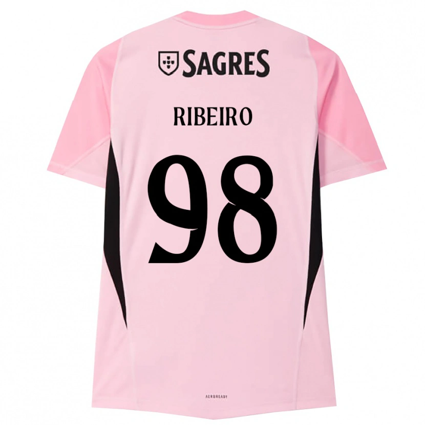 Danxen Mulher Ricardo Ribeiro #98 Rosa Preto Camisola Guarda-Redes 2025/26 Camisa