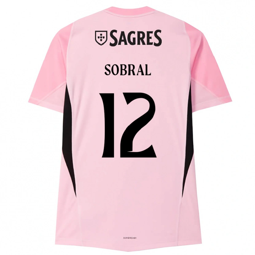 Danxen Mulher Gonçalo Sobral #12 Rosa Preto Camisola Guarda-Redes 2025/26 Camisa