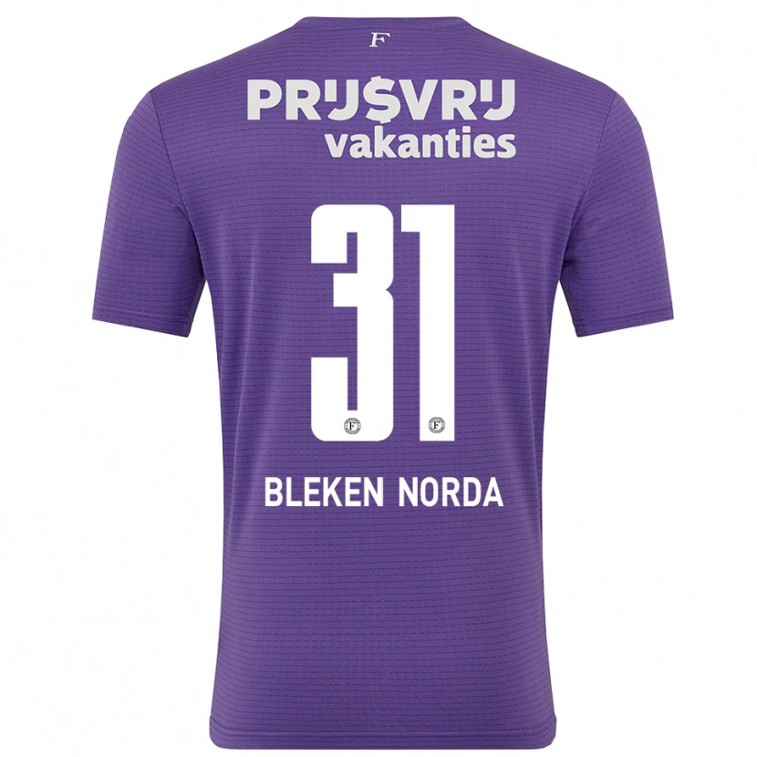 Danxen Mulher Haakon Bleken Norda #31 Roxo Branco Camisola Guarda-Redes 2025/26 Camisa