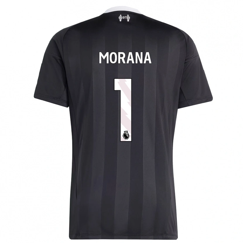 Danxen Mulher Nathan Morana #1 Preto Branco Camisola Guarda-Redes 2025/26 Camisa