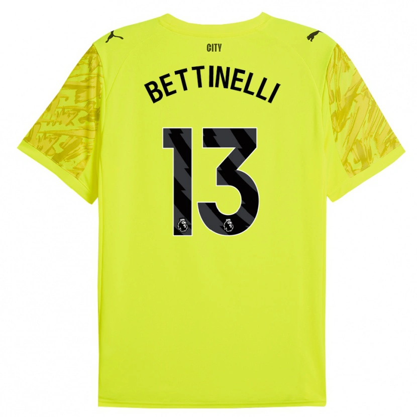 Danxen Mulher Marcus Bettinelli #13 Amarelo Laranja Preto Camisola Guarda-Redes 2025/26 Camisa