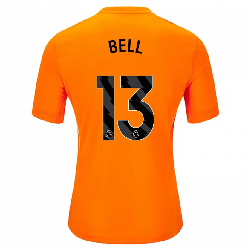 Danxen Mulher Toby Bell #13 Laranja Preto Camisola Guarda-Redes 2025/26 Camisa