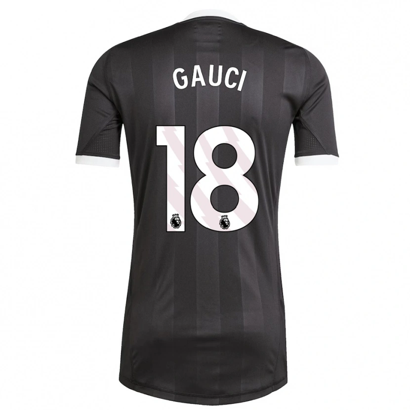 Danxen Mulher Joe Gauci #18 Preto Branco Camisola Guarda-Redes 2025/26 Camisa