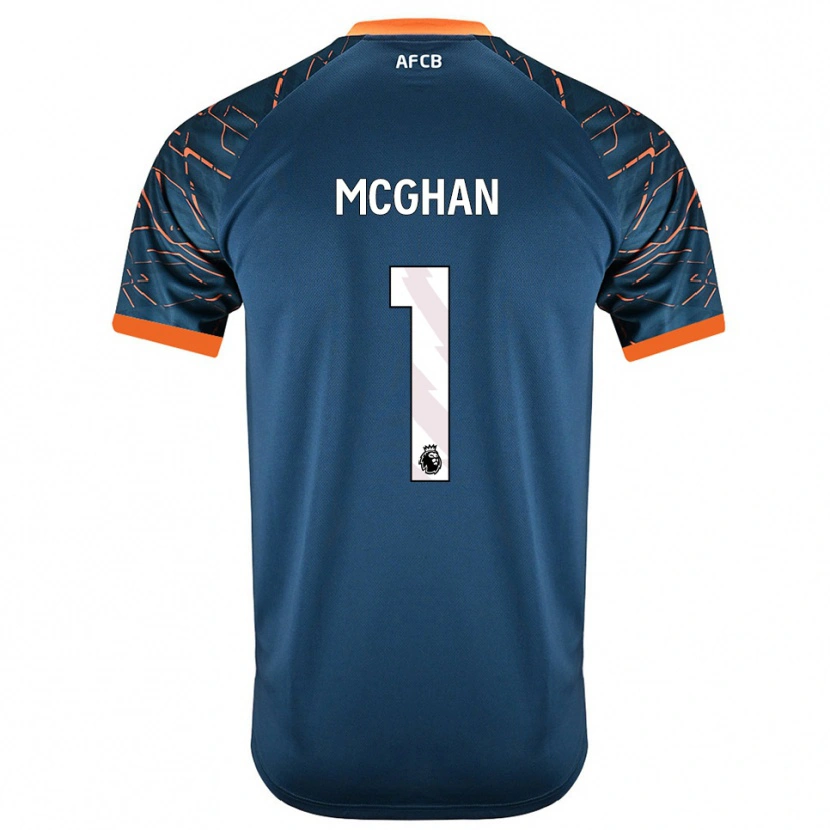 Danxen Mulher Hayden McGhan #1 Azul Ardósia Escuro Camisola Guarda-Redes 2025/26 Camisa