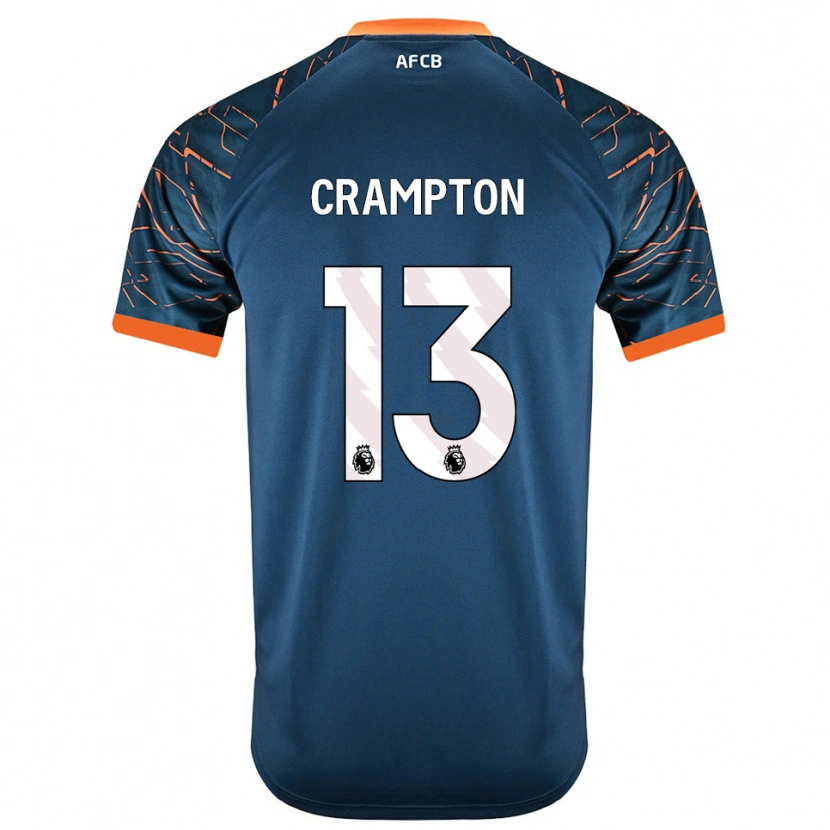 Danxen Mulher Kai Crampton #13 Azul Ardósia Escuro Camisola Guarda-Redes 2025/26 Camisa