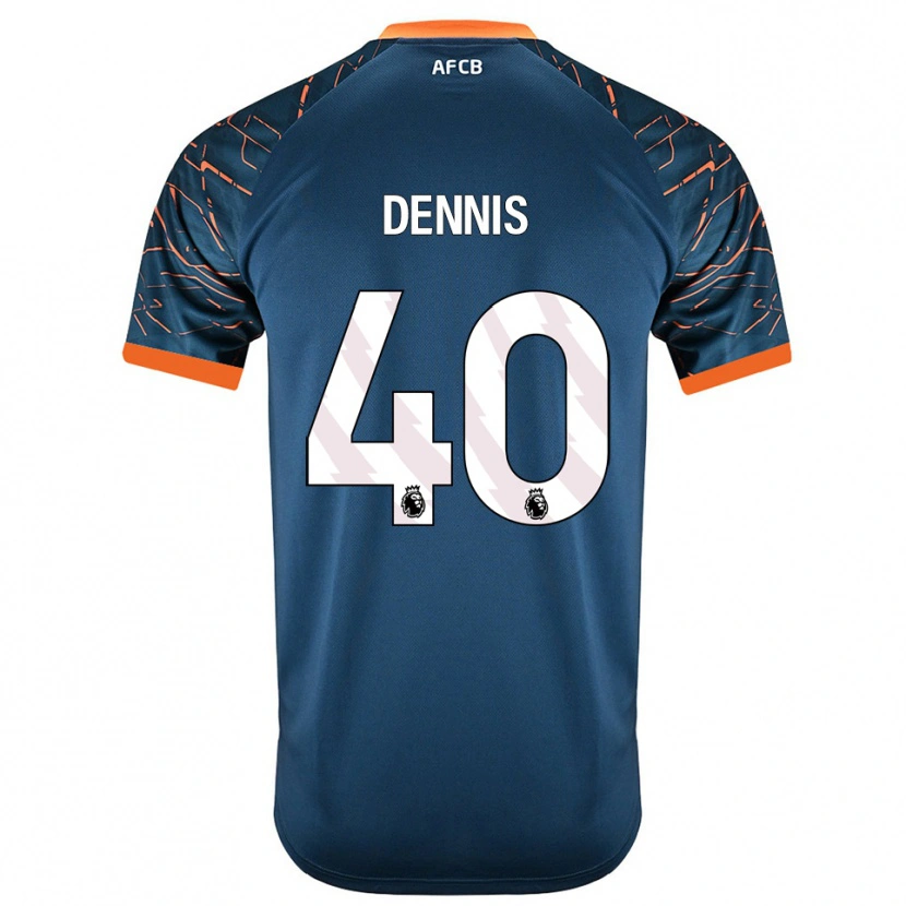 Danxen Mulher Will Dennis #40 Azul Ardósia Escuro Camisola Guarda-Redes 2025/26 Camisa