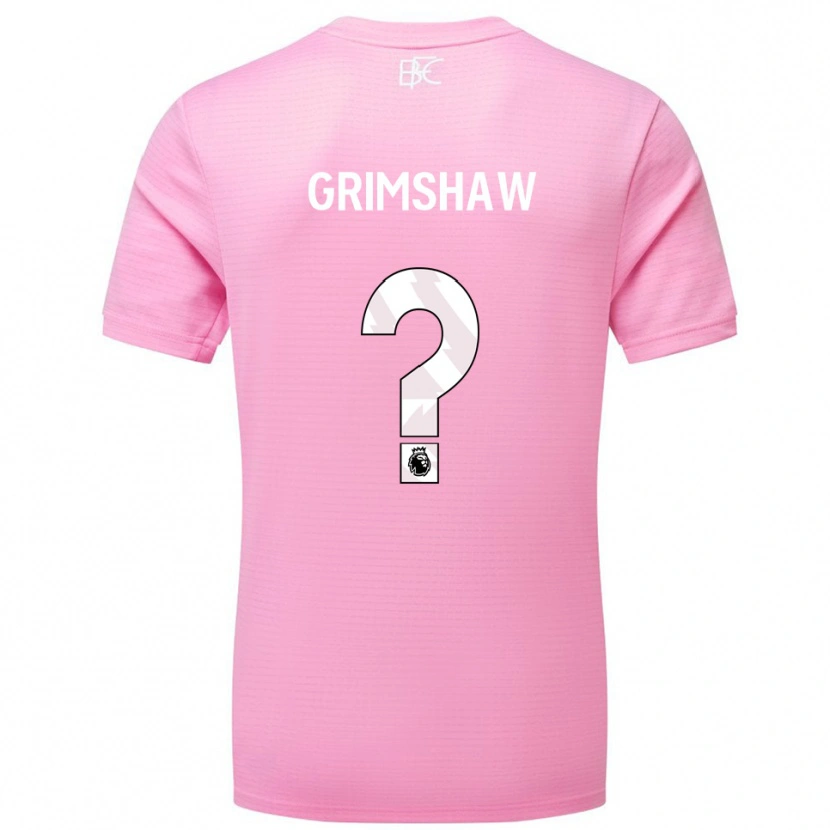 Danxen Mulher Harry Grimshaw #0 Rosa Branco Camisola Guarda-Redes 2025/26 Camisa