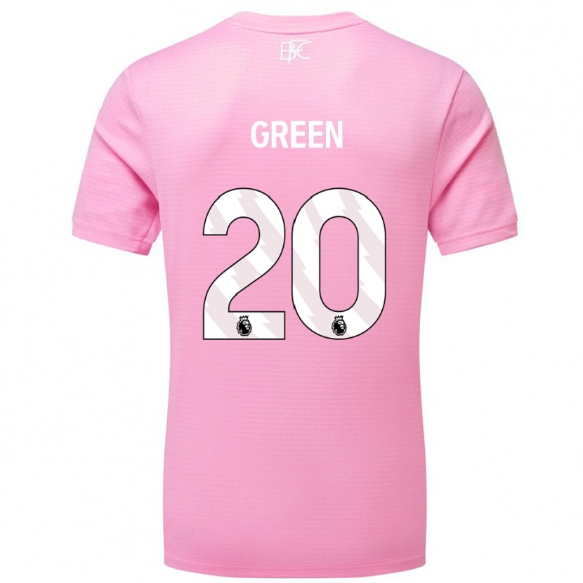Danxen Mulher Etienne Green #20 Rosa Branco Camisola Guarda-Redes 2025/26 Camisa