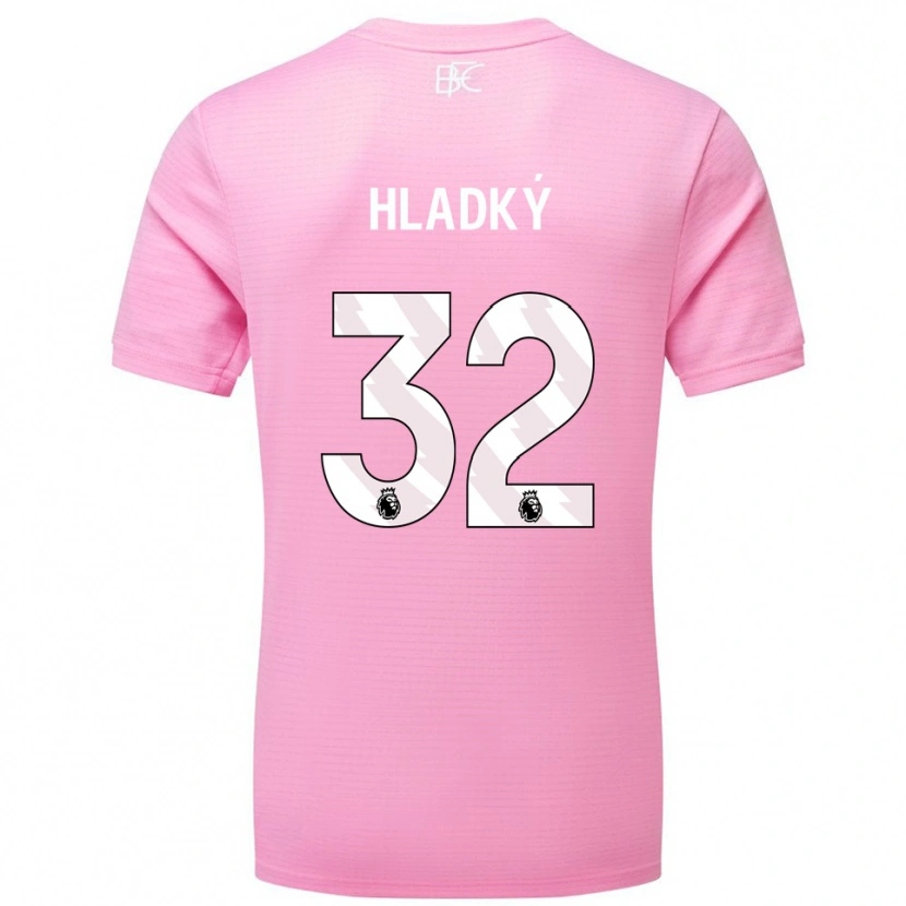 Danxen Mulher Vaclav Hladky #32 Rosa Branco Camisola Guarda-Redes 2025/26 Camisa