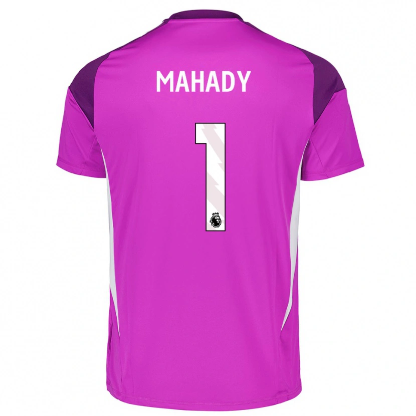 Danxen Mulher Rory Mahady #1 Roxo Branco Camisola Guarda-Redes 2025/26 Camisa