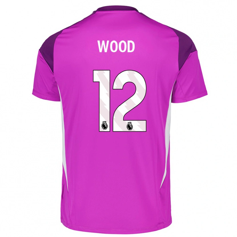 Danxen Mulher Oliver Wood #12 Roxo Branco Camisola Guarda-Redes 2025/26 Camisa