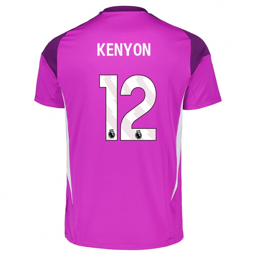 Danxen Mulher George Kenyon #12 Roxo Branco Camisola Guarda-Redes 2025/26 Camisa