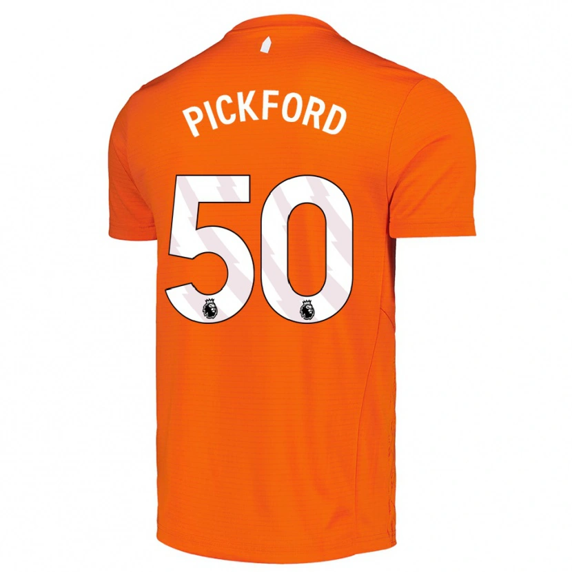Danxen Mulher George Pickford #50 Laranja Preto Camisola Guarda-Redes 2025/26 Camisa