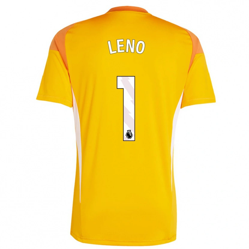 Danxen Mulher Bernd Leno #1 Laranja Branco Camisola Guarda-Redes 2025/26 Camisa