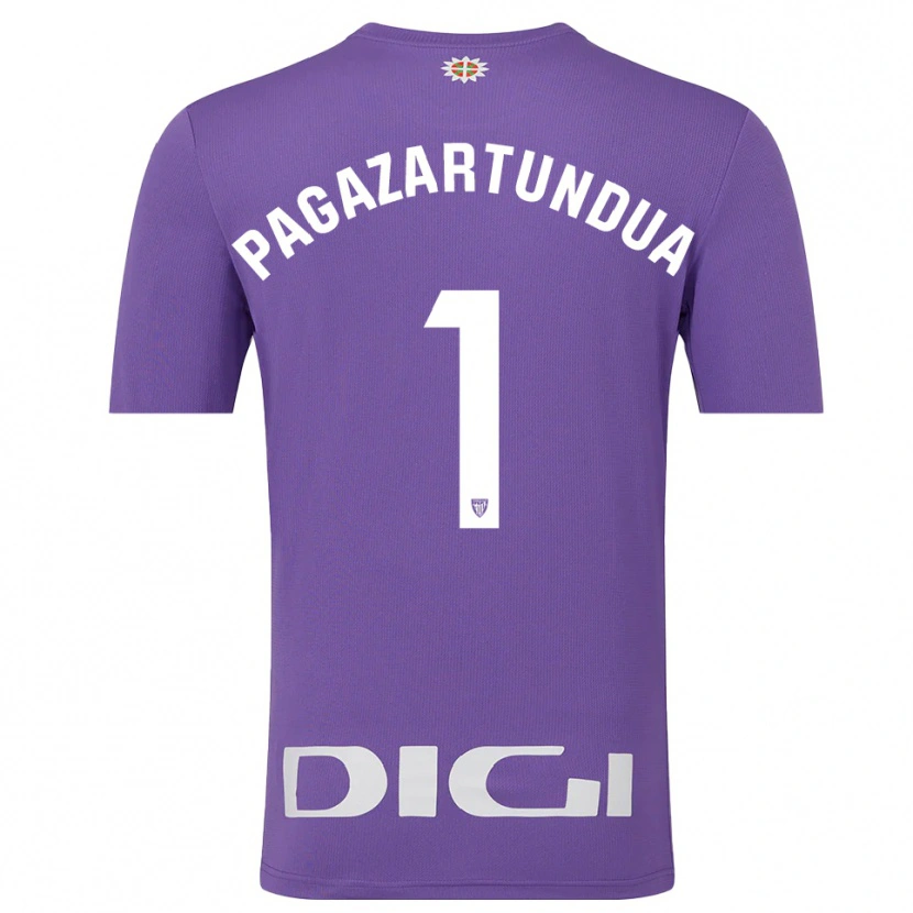 Danxen Mulher Iker Pagazartundua #1 Roxo Branco Camisola Guarda-Redes 2025/26 Camisa