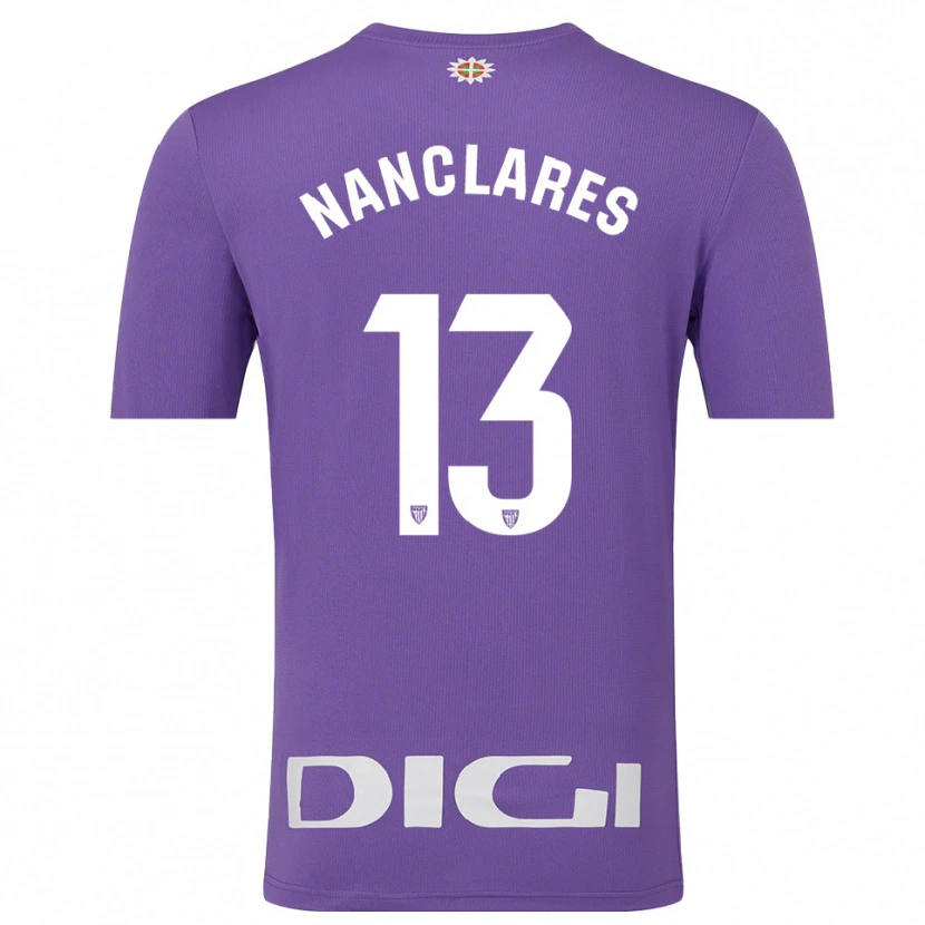 Danxen Mulher Adriana Nanclares Romero #13 Roxo Branco Camisola Guarda-Redes 2025/26 Camisa