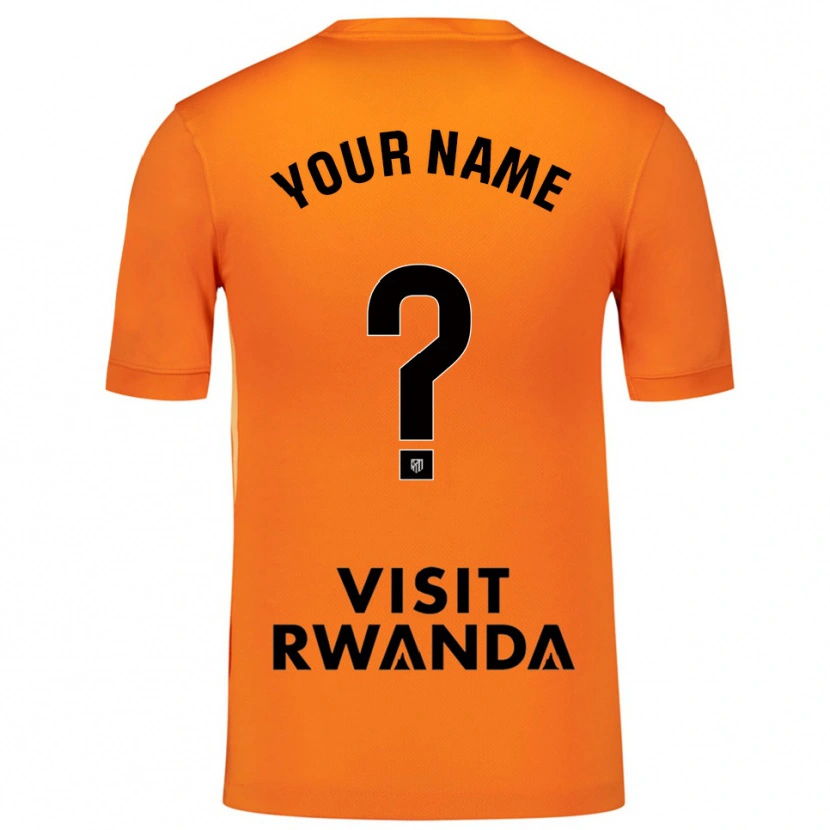 Danxen Mulher Atletico Madrid Laranja Preto Camisola Guarda-Redes 2025/26 Camisa