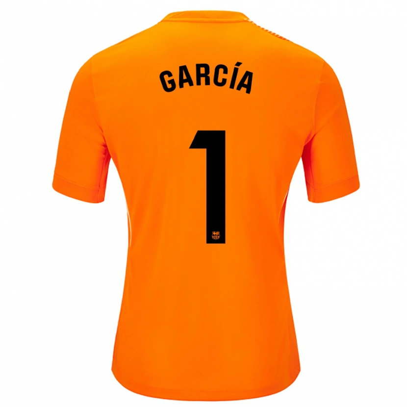 Danxen Mulher Joan García #1 Laranja Preto Camisola Guarda-Redes 2025/26 Camisa