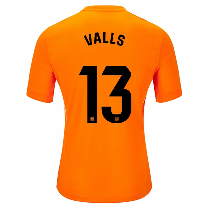 Danxen Mulher Gerard Valls #13 Laranja Preto Camisola Guarda-Redes 2025/26 Camisa