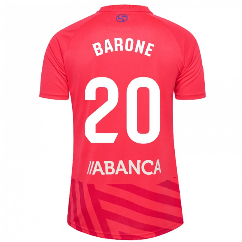 Danxen Mulher Caio Barone #20 Vermelho Branco Camisola Guarda-Redes 2025/26 Camisa