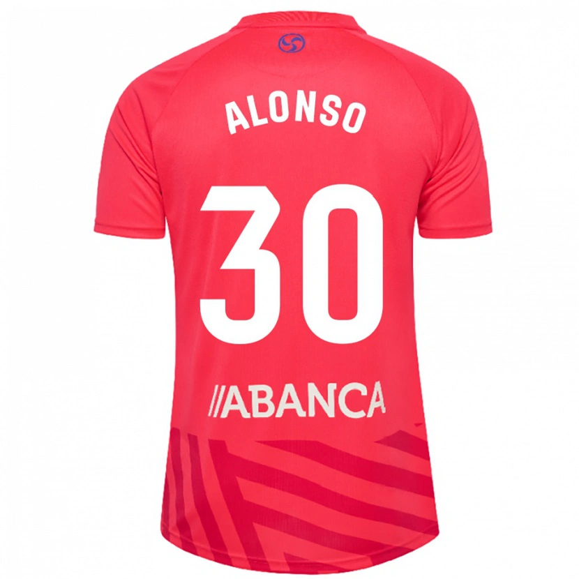 Danxen Mulher Adriana Alonso #30 Vermelho Branco Camisola Guarda-Redes 2025/26 Camisa