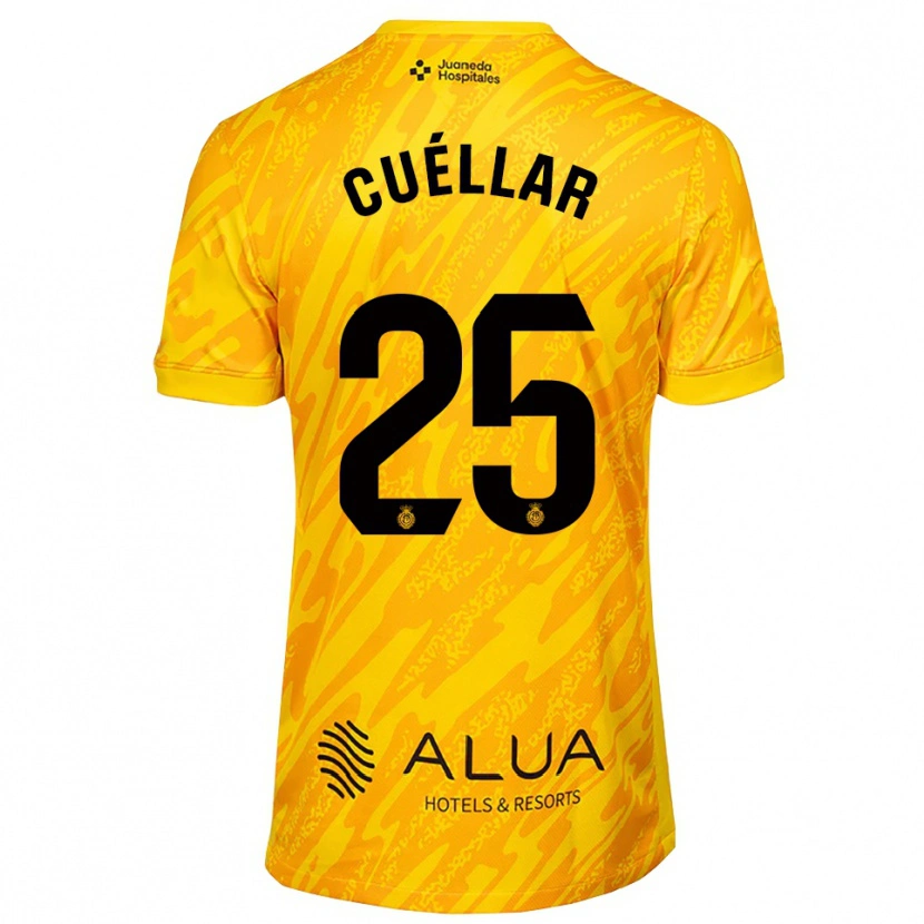 Danxen Mulher Iván Cuéllar #25 Laranja Preto Camisola Guarda-Redes 2025/26 Camisa