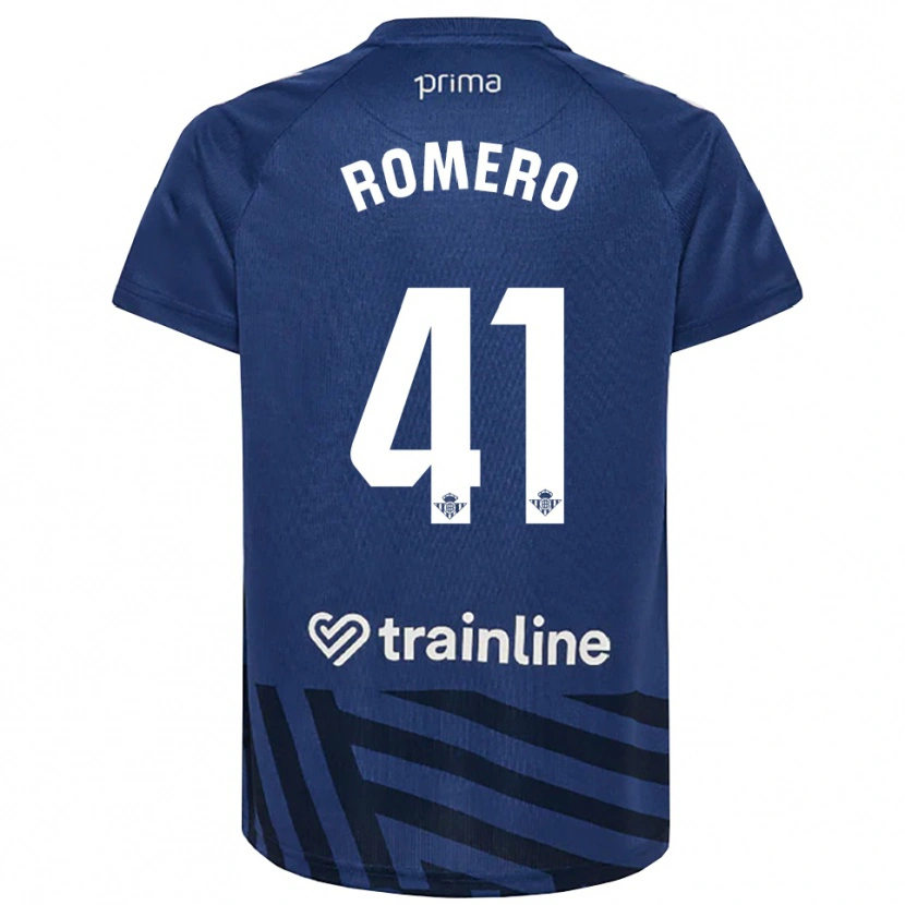 Danxen Mulher José Romero #41 Azul Real Branco Camisola Guarda-Redes 2025/26 Camisa