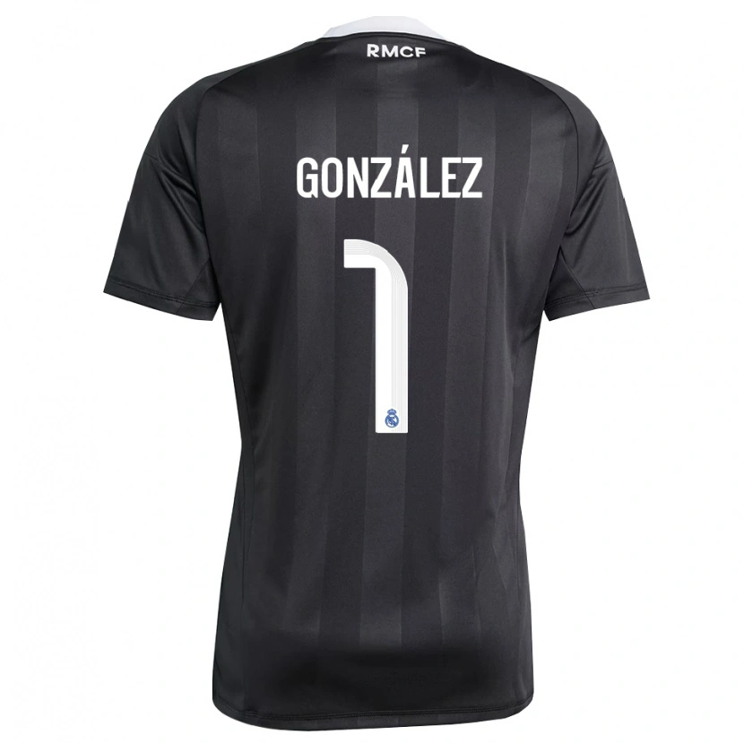 Danxen Mulher Álvaro González #1 Preto Branco Camisola Guarda-Redes 2025/26 Camisa